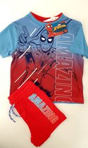 Spiderman T-shirt + Korte broek - 2-delige set - Maat 128 - 8 jaar