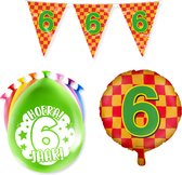 6 jaar Verjaardag Versiering Happy Party