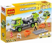 Cogo 3730 City - Constructie Cementwagen - 349 onderdelen - Lego City Compatibel - Bouwdoos