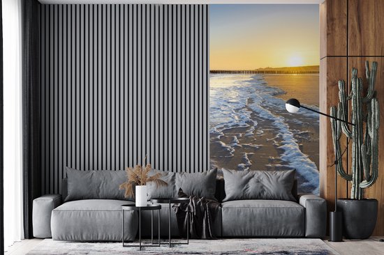 Papier peint - Papier peint photo La plage de Domburg - Largeur 120 cm x hauteur 240 cm
