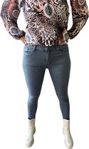Dames stretch jeans push up grijs Ana&Lucy maat 40