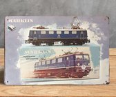 MARKLIN Treinen Retro Metalen Wandbord Tin Sign Poster Decoratie mancave locomotief spoorkamer reclame
