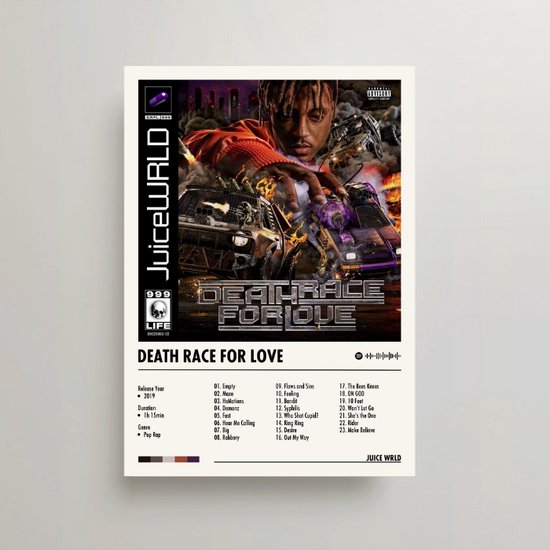 Juice WRLD Poster Death Race for