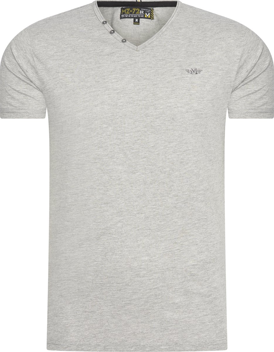 Mezaguz Heren T-Shirt Teessential Stóne Grey Maat L