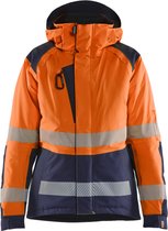 Blaklader 4456-1987 Veste d'Hiver Femme Haute Visibilité - Oranje Haute Visibilité / Bleu Marine - XXXL