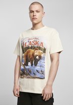 Urban Classics Heren Tshirt -M- Alaska Vintage Oversize Beige