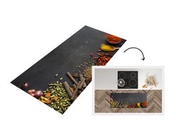 Keukenloper - Loper keuken - Kruiden - Eten - Specerijen - 120x50 cm - Keukenloper vinyl