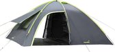 Skandika Vaasa 4 Tent -  Koepeltent - Voor 4 personen - Compacte tent, waterdicht, 3000 mm waterkolom, zilver coating, 2 ingangen, donkere cabine – Max. 195 cm stahoogte – 425x295x195 cm (LxBxH) - Kampeertent voor kamperen – Camping, Festival - grijs