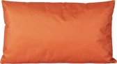 1x Bank/sier kussens voor binnen en buiten in de kleur oranje 30 x 50 cm - Tuin/huis kussens