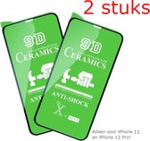 iPhone 12/iPhone 12 Pro Screenprotectors  - Beschermglas - Full Cover Bescherm Glas - 2 PACK