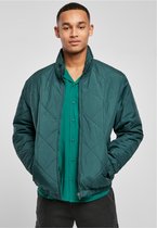 Urban Classics Jacket -XL- Diamond Quilted Short Groen