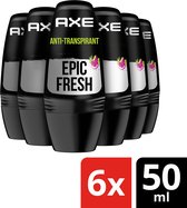 Axe Epic Fresh Deodorant Roller - 6 x 50 ml - Voordeelverpakking