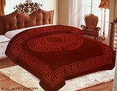 Sleeptime blankets - Luxe deken - supersoft kingsize sprei - 200x230cm - zeta maroon