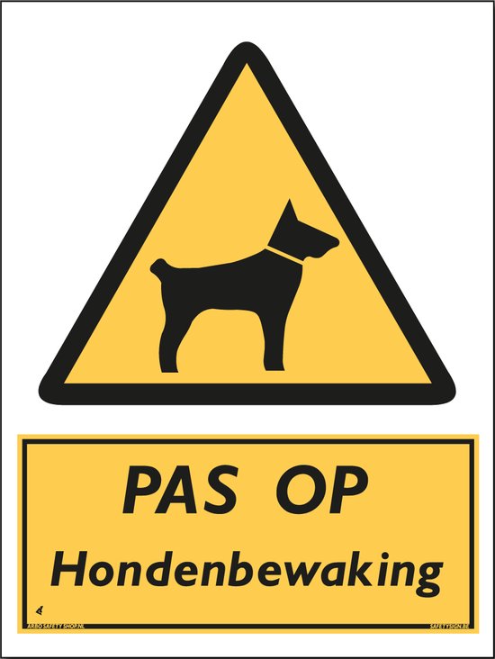 Waarschuwingsbord Pas op glad oppervlak van Aluminium vanaf