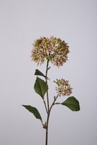 Kunstplant Sedum - topkwaliteit decoratie - Roze - zijden tak - 63 cm hoog