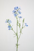 Kunstbloem Delphinium - topkwaliteit decoratie - Blauw - zijden tak - 85 cm hoog