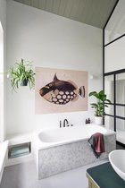 IXXI Black Fish - Wanddecoratie - Dieren - 180 x 120 cm