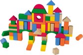 Playtive Houten bouwblokkenset -  Trommel met houten speelgoed zoals blokken en voertuigen voor uren bouwplezier - Vanaf 1 jaar - Creatief plezier met een breed scala aan constructiemogelijkheden - Bevordert creativiteit, behendigheid en meer