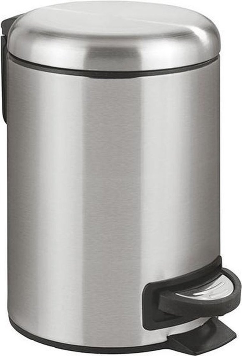 Afvalemmer Wenko Leman Easy Close RVS 3 l 25x23cm