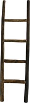 Tuinladder Deco | Fruitladder | Decoratie Ladder Hout | 170cm | 5 Treden | Zware Kwaliteit Decoratie Ladder | Fruitladder Massief Hout
