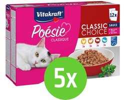Vitakraft Poesie Voordeelpak - Classique Sauce- 5 pakken
