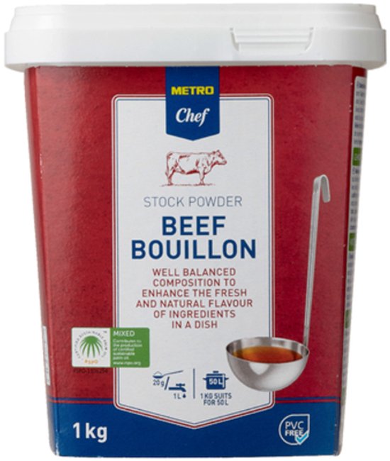 Metro chef runder bouillon poeder 1kg