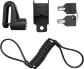 Schijfremslot Motor / Scooter / Elektrische Step / Fiets, remschijfslot met reminder kabel en houder, slotpin 5.5mm, merk Profitect