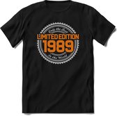 1989 Limited Edition | Feest Kado T-Shirt Heren - Dames | Zilver - Goud | Perfect Verjaardag Cadeau Shirt | Grappige Spreuken - Zinnen - Teksten | Maat XXL