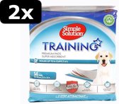 2x PUP TRAINING PADS 14ST 54X57CM