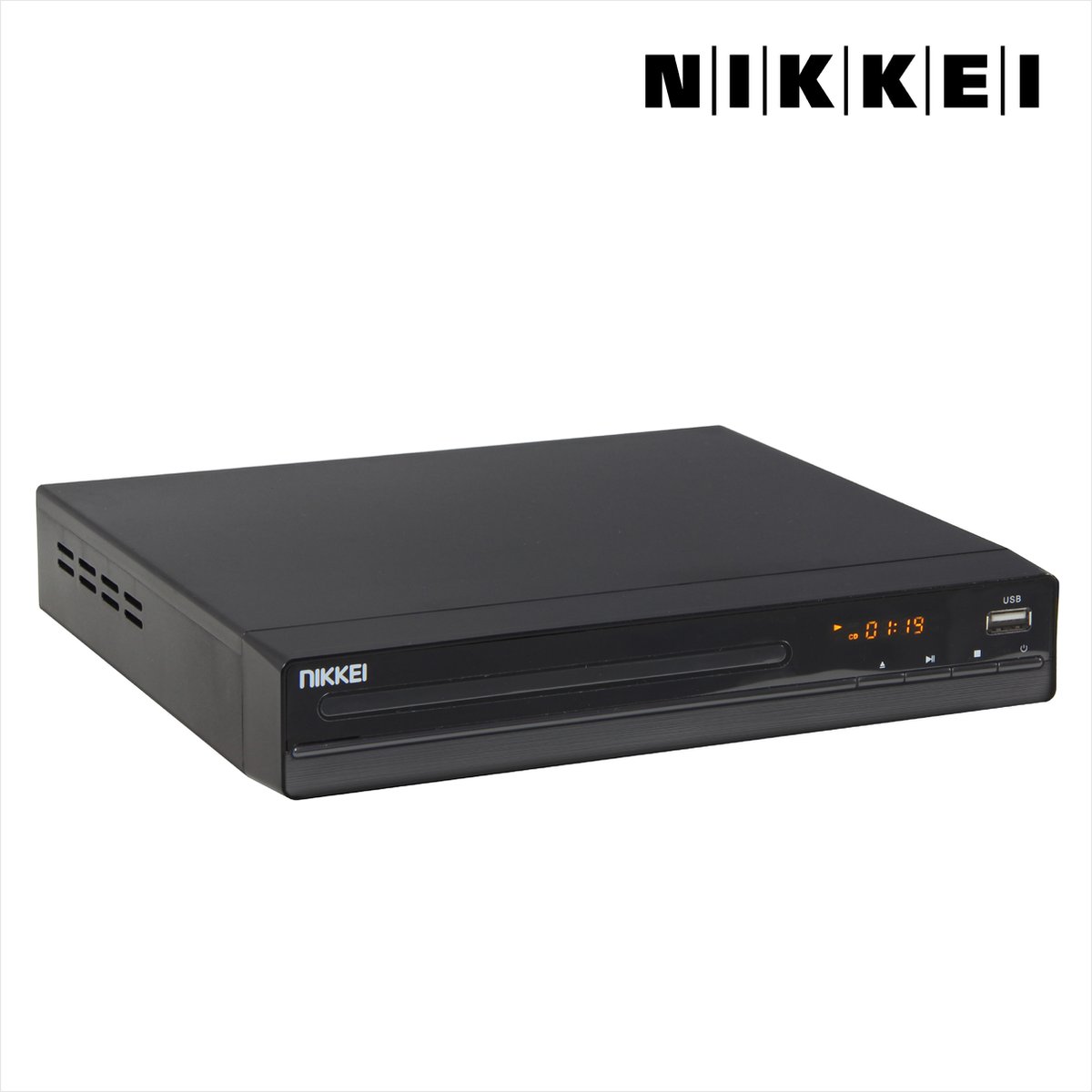 Nikkei ND75H DVD Speler met Full HD-upscaling, HDMI, SCART en USB-poort - DVD en CD speler -  Afstandsbediening - Compact formaat (22,5 cm) - Nikkei