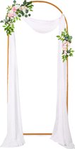 Rozenbogen - Bruiloft decoratie - bruiloft boog - Backdrop frame - Rozenboog - decoratieve rekwisieten - bloem rekken - voor bruiloft verjaardag en afstudeerfeest - geel - 2x1M