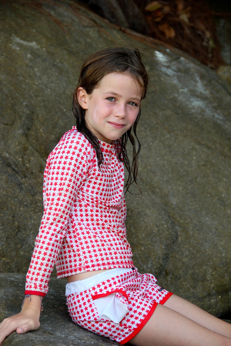 Ducksday - UV - Zwemshirt - UPF50+ - sneldrogend - lange mouwen - unisex - Star - 4 jaar — afbeelding 4
