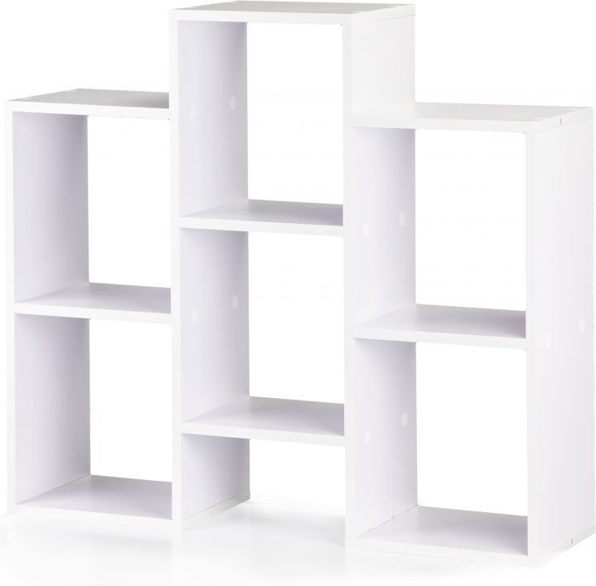 Vakkenkast wit 85x22x76 cm - houten boekenkast