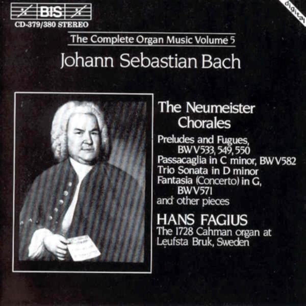 Hans Fagius - J.S. Bach: The Complete Organ Music Vol 5 (2 CD)