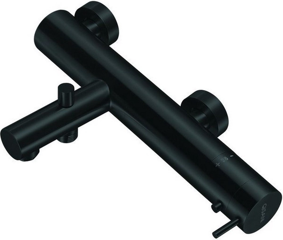 Qisani Flow badthermostaat Zwart Gecoat
