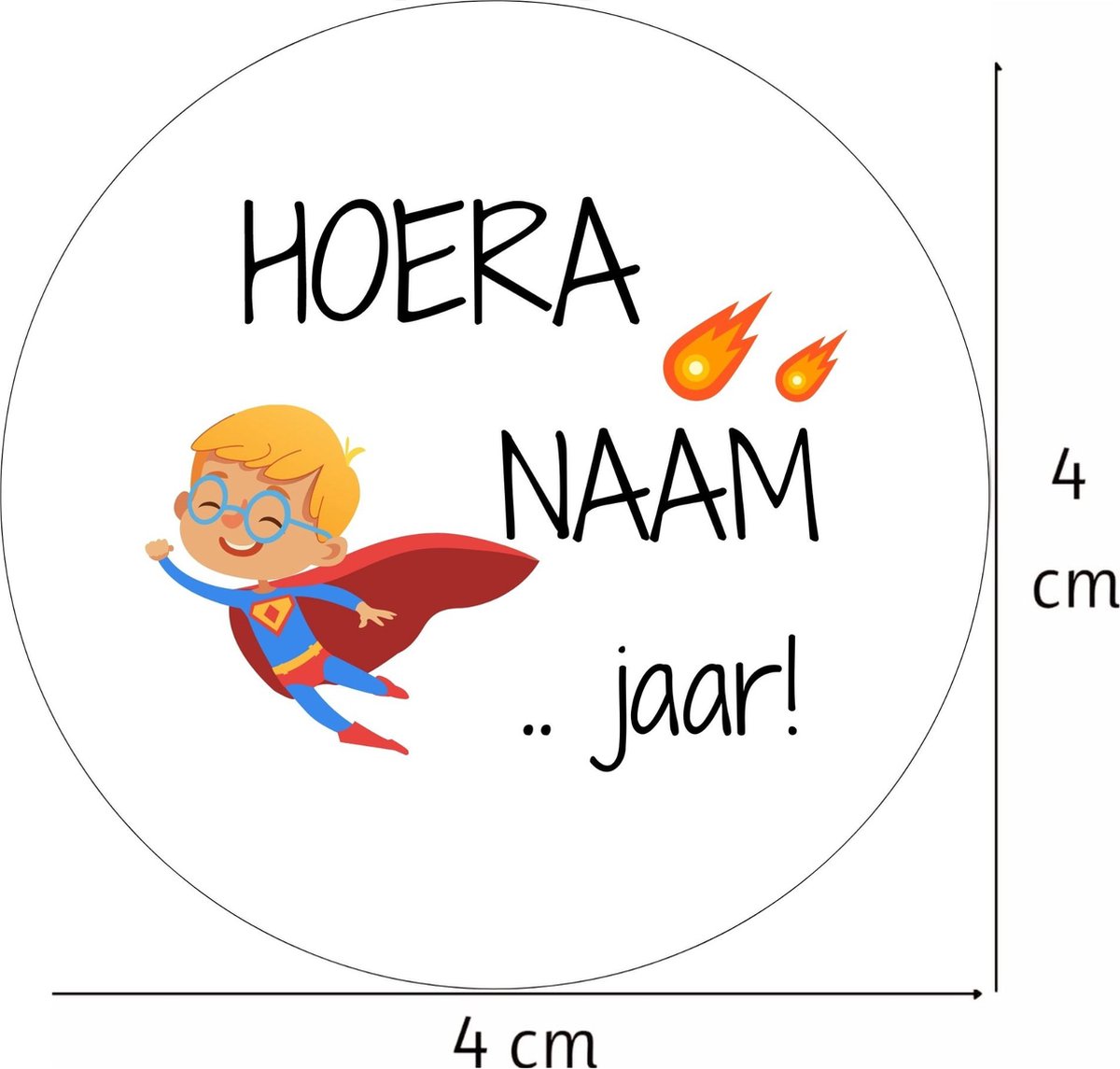 20 x Stickers Met Naam Leeftijd | Verjaardag Jongen Superman | Gepersonaliseerd | Sluitstickers | Kinderfeest Traktatie — afbeelding 6
