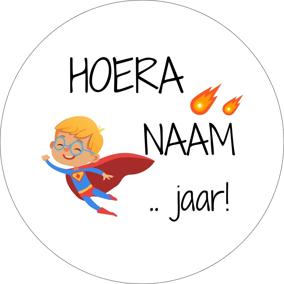 20 x Stickers Met Naam Leeftijd | Verjaardag Jongen Superman | Gepersonaliseerd | Sluitstickers | Kinderfeest Traktatie — afbeelding 4