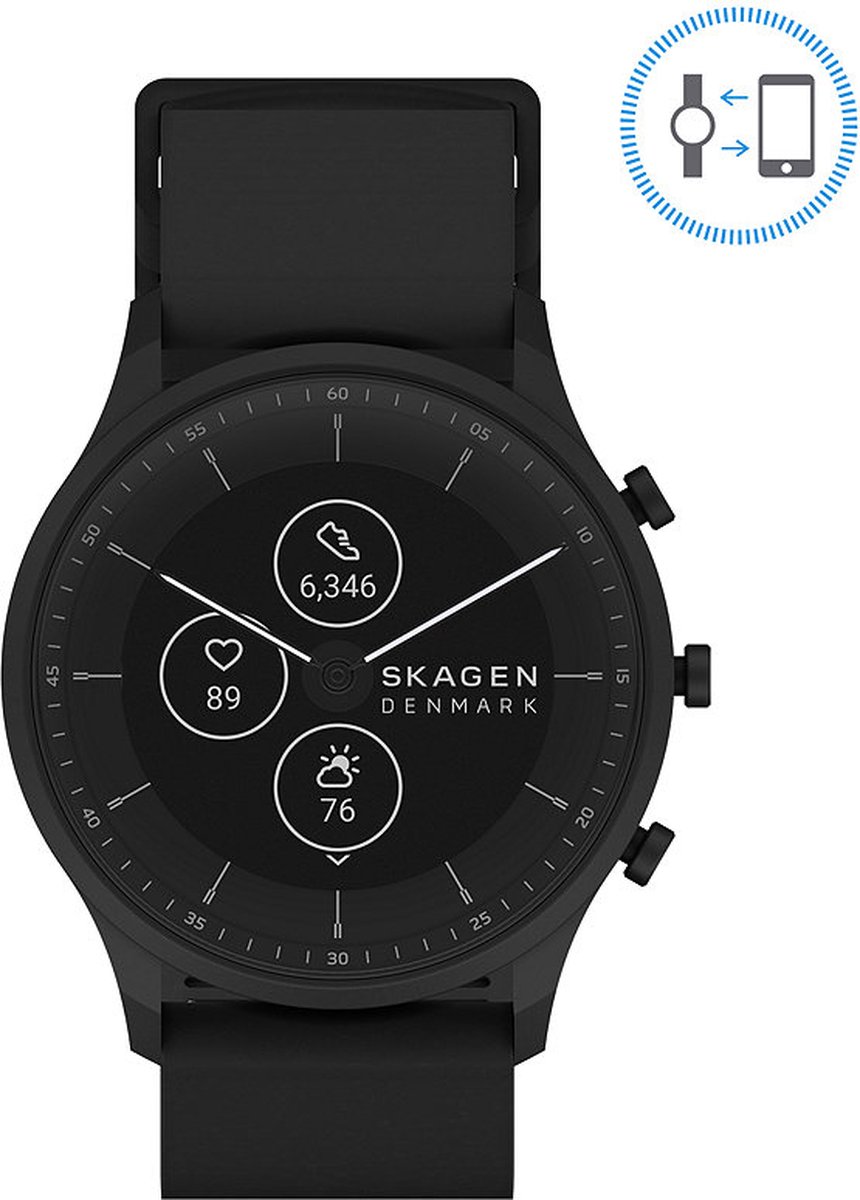 Skagen Gen 6 Hybrid Jorn SKT3202 Smartwatch Heren 42 mm - Zwart | bol.com
