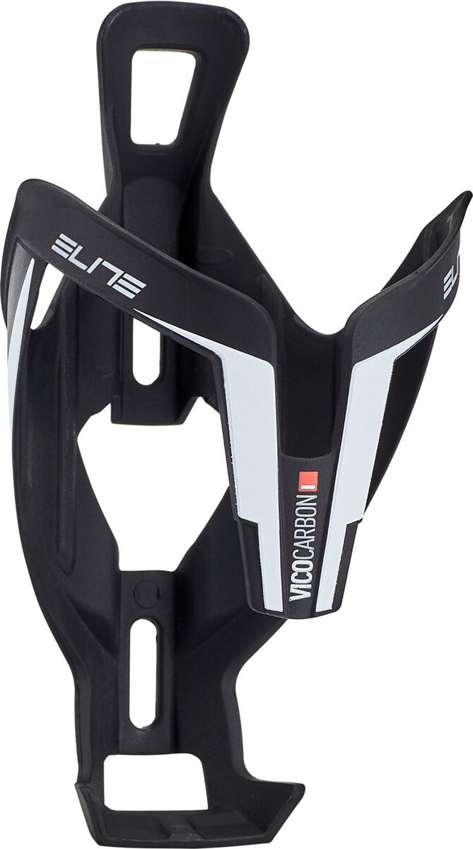 Elite Vico Bidonhouder Carbon, Mat White Graphic van Elite — afbeelding 4