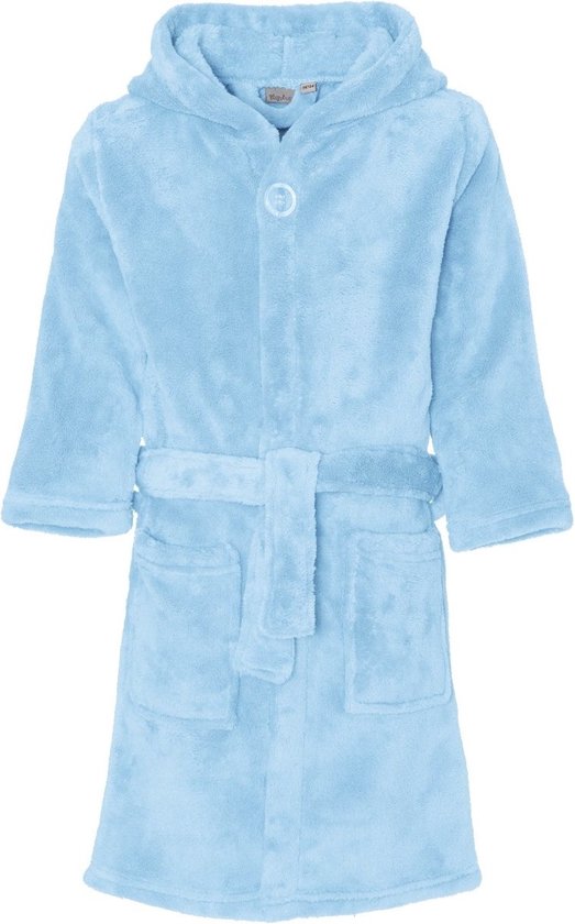 Playshoes - Fleece badjas met capuchon - Lichtblauw - maat 146-152cm |  bol.com