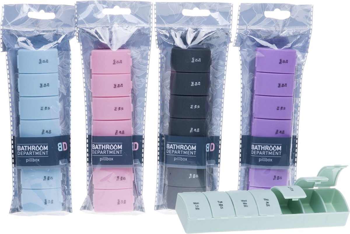 Goedkoopste Pillendoos - Assorti Kleur - 7 dagen - 1 stuk
