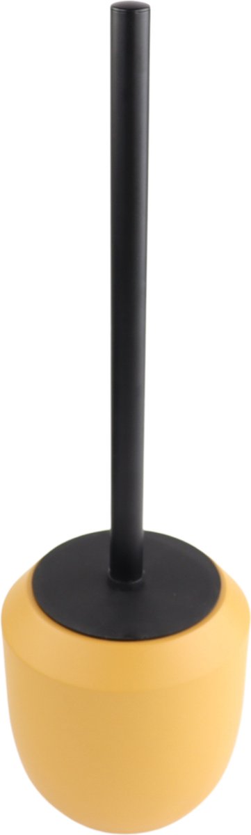 Orange85 Toiletborstel met houder - Wc borstel - Geel - 12x12x39 cm - Aardewerk