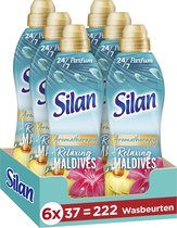 Bol.com Silan Aroma Therapy Relaxing Maldives Wasverzachter - 6 x 37 wasbeurten - Voordeelverpakking aanbieding