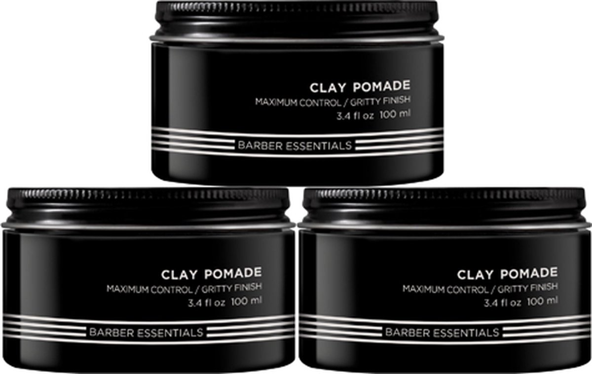 Redken Brews Men's Clay Pomade - 3x 100ml