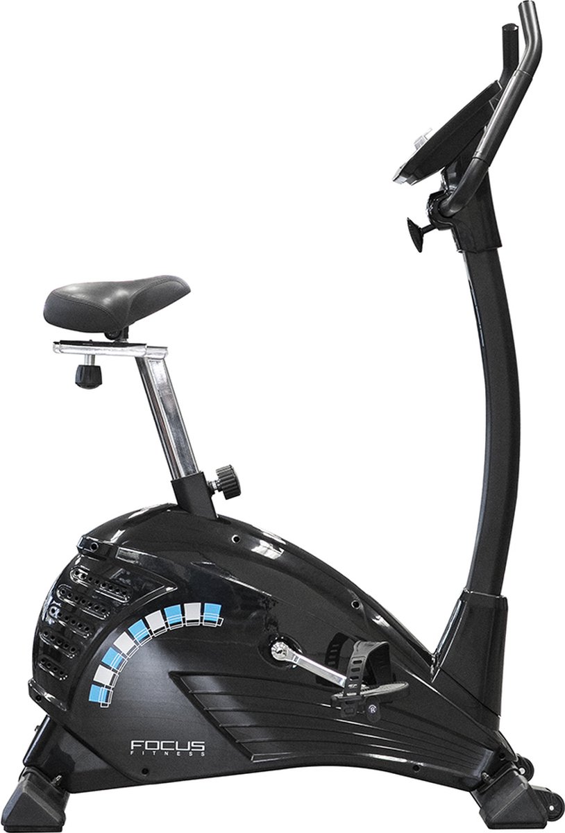 FitBike Ride 5 - Hometrainer - Fitness Fiets - Incl. Trainingscomputer en tablethouder - Lage instap - Belastbaar tot 150 kg - 24 magnetische weerstandniveaus - Geruisloze V-Belt - FitBike