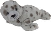 Pluche knuffel grijze zeehond van 24 cm - Speelgoed knuffeldieren zeehonden