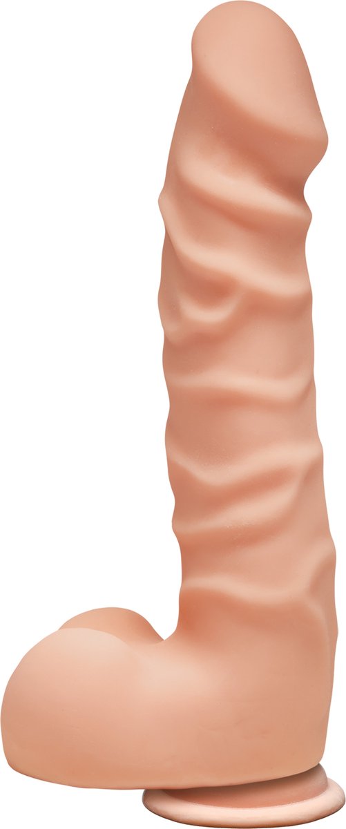 Goedkoopste Doc Johnson - The D - Ragin' D - 7.5 Inch with Balls - ULTRASKYN - Dildos Lichte Beige