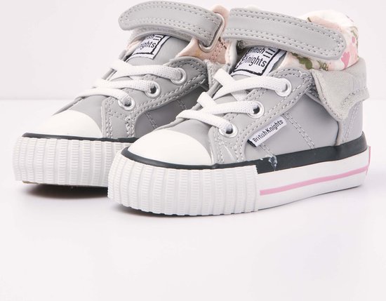 ROCO Baby meisjes sneakers hoog - Licht grijs - maat 21