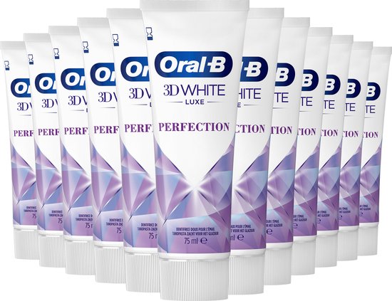 Oral-B 3D White Luxe Perfection Tandpasta - Voordeelverpakking 12 x 75ml |  bol.com