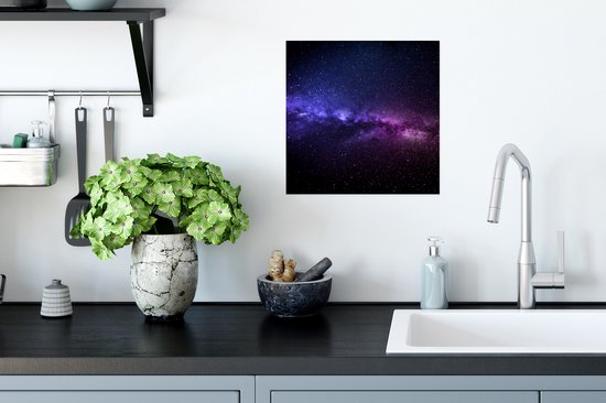 Affiche Blauw - rose - Protecteur induction - Protecteur plaque - Ciel - 30x30 cm